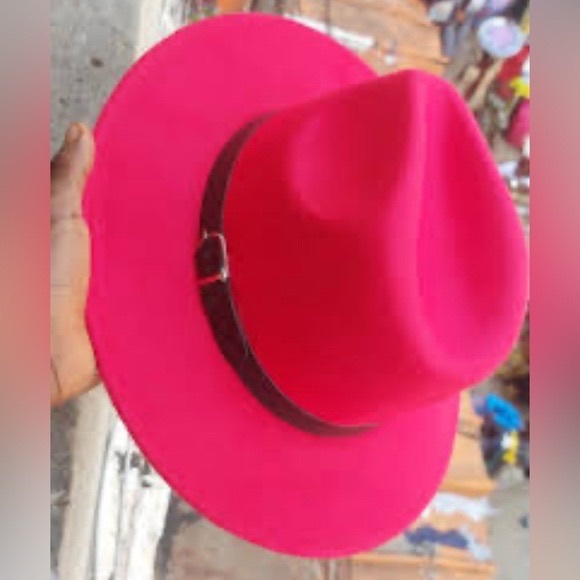 Accessories | Fushia Pink Ranch Fedora Hat | Poshmark